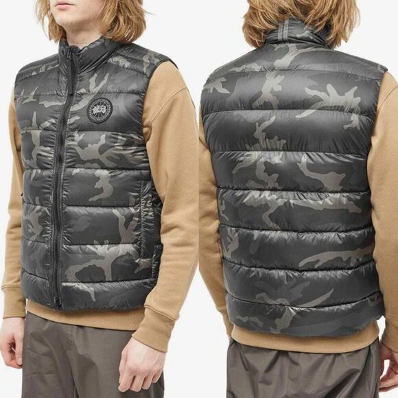 Canada Goose Black Disc Crofton Vest Black Classic Camo M NWT - Picture 1 of 10